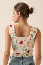 Load image into Gallery viewer, Italian summer smocked top
