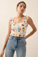 Load image into Gallery viewer, Italian summer smocked top

