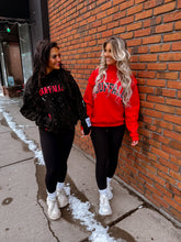 Load image into Gallery viewer, Red and black hockey LU Merch
