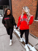 Load image into Gallery viewer, Red and black hockey LU Merch
