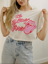 Load image into Gallery viewer, Rolling Stones puff cropped tee
