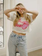 Load image into Gallery viewer, Rolling Stones puff cropped tee
