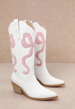 Load image into Gallery viewer, Pink bow cowboy boots
