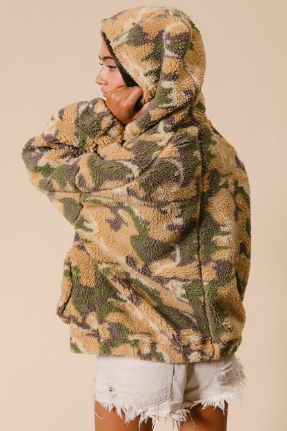 Camo Sherpa full zip