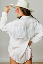 Load image into Gallery viewer, Tassel satin shirt
