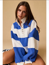Load image into Gallery viewer, Striped 1/4 pullover
