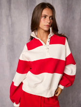 Load image into Gallery viewer, Striped 1/4 pullover
