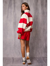 Load image into Gallery viewer, Striped 1/4 pullover
