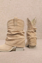 Load image into Gallery viewer, Suede fold over booties
