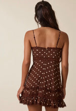 Load image into Gallery viewer, Polka dot sweetheart mini dress

