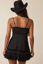 Load image into Gallery viewer, Sweetheart lace trim mini dress
