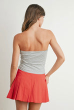Load image into Gallery viewer, Cherry striped tube top
