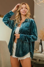 Load image into Gallery viewer, Velour button down
