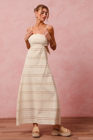 Eyelet lace summer dress