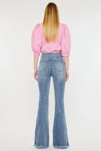 Load image into Gallery viewer, High rise buttoned flare denim
