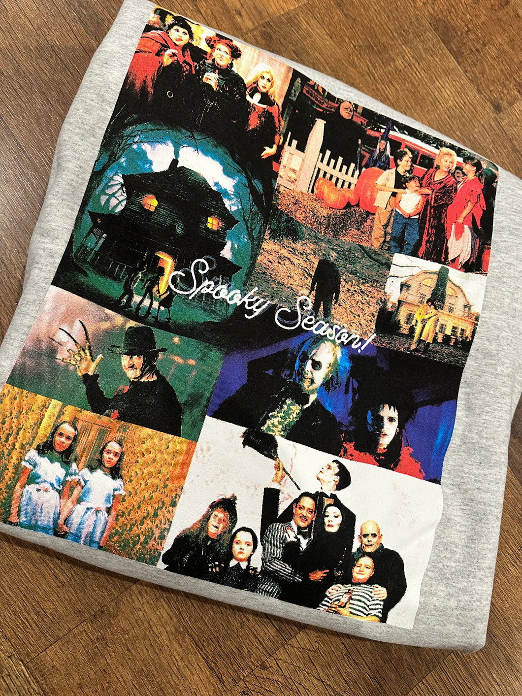 Spooky collage sweatshirt