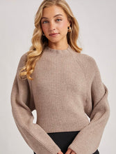 Load image into Gallery viewer, Mockneck open back sweater
