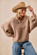Load image into Gallery viewer, Knit collared sweater
