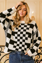 Load image into Gallery viewer, Mixed checkered sweater
