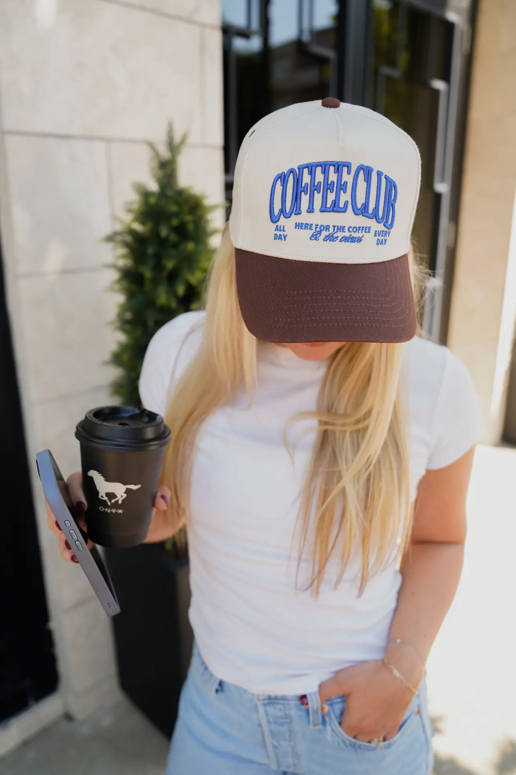 Coffee club trucker hat