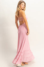 Load image into Gallery viewer, Smocked halter maxi dress
