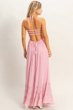 Load image into Gallery viewer, Smocked halter maxi dress
