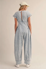 Load image into Gallery viewer, Denim waist barrel jumpsuit
