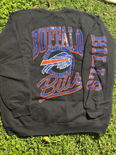Load image into Gallery viewer, Junk food front + back logo glitter sweatshirt
