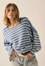 Load image into Gallery viewer, Striped textured oversized sweater
