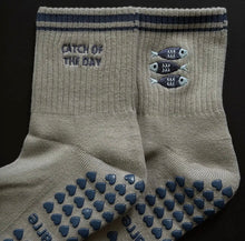 Load image into Gallery viewer, Catch of the day Pilates grip socks
