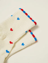 Load image into Gallery viewer, USA hearts Pilates grip socks
