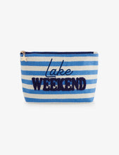 Load image into Gallery viewer, Lake weekend large zip pouch
