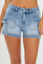 Load image into Gallery viewer, High ride side pocket cargo shorts
