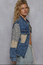 Load image into Gallery viewer, Cheetah denim jacket
