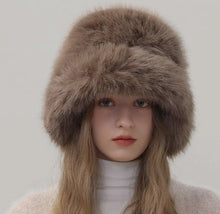 Load image into Gallery viewer, Faux fur bucket hat
