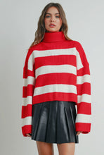 Load image into Gallery viewer, Striped turtleneck
