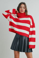 Load image into Gallery viewer, Striped turtleneck
