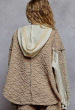 Load image into Gallery viewer, Quilted woven hoodie top
