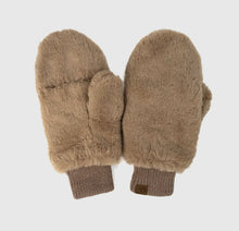 Load image into Gallery viewer, Faux fur mittens
