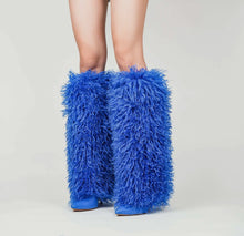 Load image into Gallery viewer, Faux fur MAFIA boots
