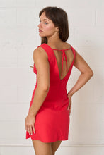 Load image into Gallery viewer, V neck woven dress

