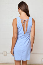 Load image into Gallery viewer, V neck woven dress
