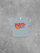 Load image into Gallery viewer, Take me out to the ball game baby tee🌭
