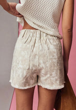 Load image into Gallery viewer, Camo washed denim shorts
