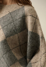 Load image into Gallery viewer, Plaid dolman sleeve sweater

