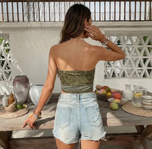 Load image into Gallery viewer, Paisley bandana top

