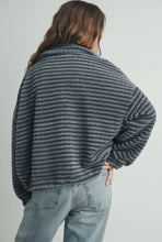 Load image into Gallery viewer, Striped Sherpa jacket
