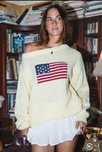 Load image into Gallery viewer, Flag ribbed knit sweater
