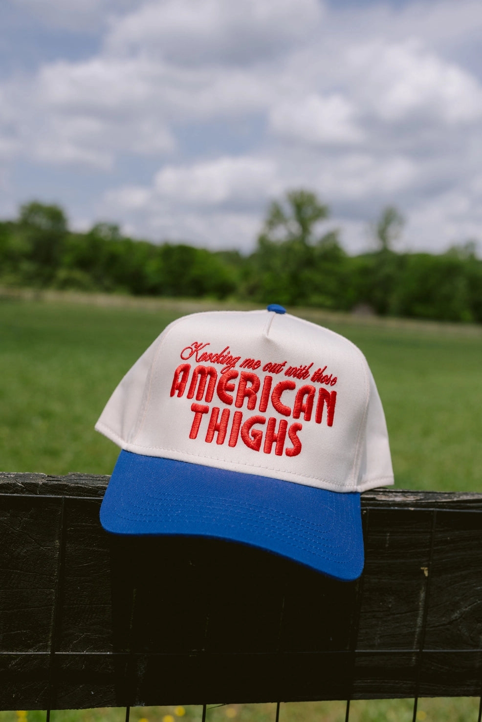 American thighs trucker hat