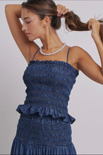 Load image into Gallery viewer, Smocked ruffle cami tank

